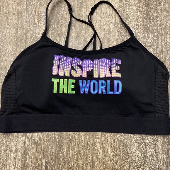 Athletic Works Strappy Back Mesh Sports Bra - Picture 4 of 10